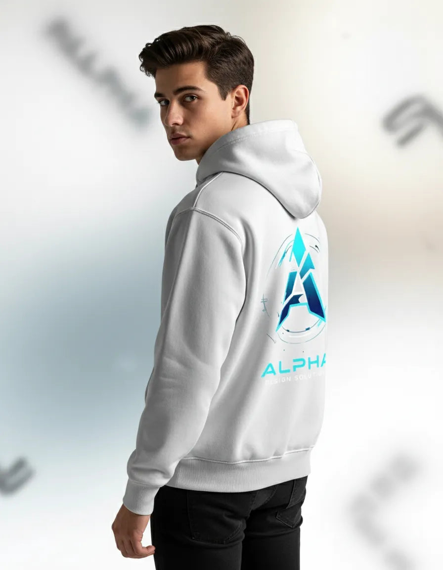 "TheAlpha" ZipperHoodie ! UrbanVault Black