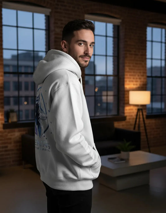 OverSized Hoodie Wolf Arc! UrbanVault Non-Sweat Cloth