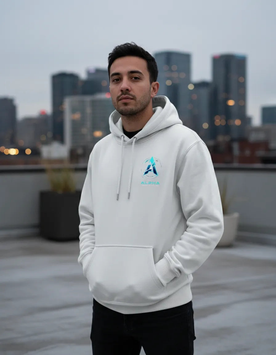 "TheAlpha" ZipperHoodie  ! UrbanVault Black